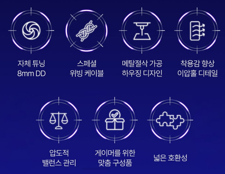 아즈라 아젤 에디션 G 3세대 게이밍 이어폰 상품 소개 3 기능