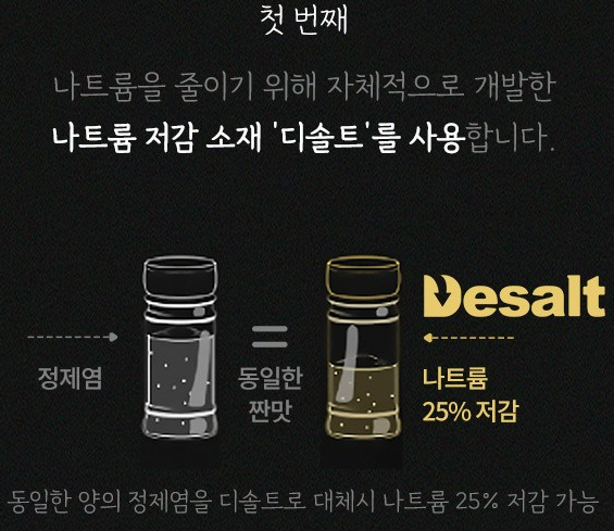 동원 리챔 오리지널, 120g, 8개 상품 소개 2 나트륨 저감