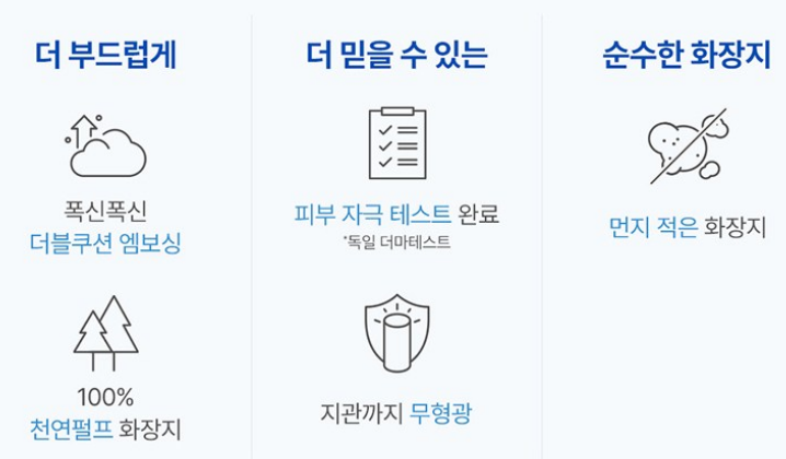 깨끗한나라 순수 시그니처 천연펄프 3겹 롤화장지 상품 리뷰 2 화장지