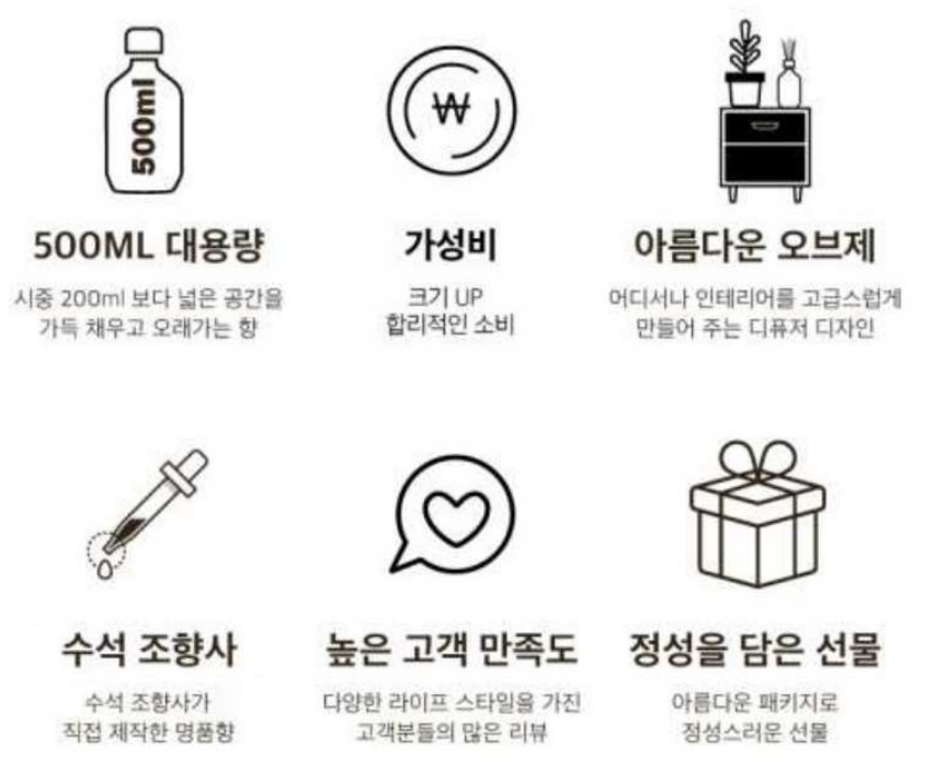 헤트라스 프리미엄 디퓨저 상품 소개 5 기능